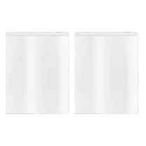 Oggfader 2 Pcs Frosted Waterproof Zipper Storage Bags - 3 Sizes Transparent Travel Organizer for Underwear, Socks, Swimwear, Gloves