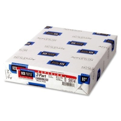 Ncr Thermal Paper NCR Superior Carbonless Paper 8.5 x 11 2-Part Straight White, Canary 250/Pack (5914) ()