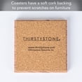 thumbnail image 5 of Thirstystone All Natural Cinnabar Square Coaster 4-Pack, 5 of 6