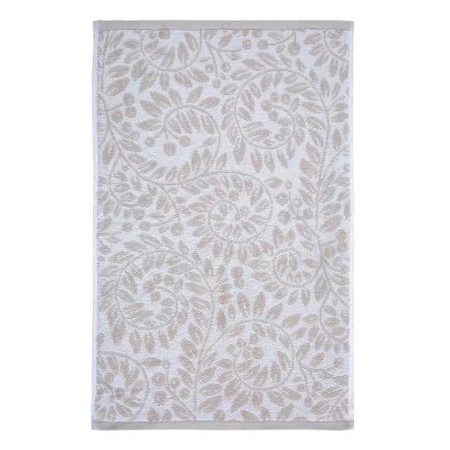 Holiday Time Botanical Swirl Hand Towels, 2-Pack