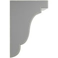 thumbnail image 2 of 5 1/4"W x 5"D x 7 1/2"H Bedford Wood Vintage Decor Bracket, Pebble Grey, 2 of 5