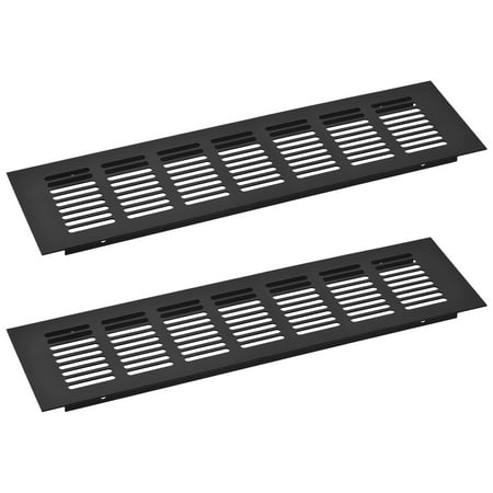 

2 Pack Rectangle Ventilation Grille Aluminum Alloy Mesh Air Vent Cover 300x80mm