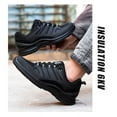thumbnail image 4 of Men's Breathable Insulated Labor Protection Shoes Steel Toe Anti-smashing Anti-puncture Comfortable Protective Shoes As Training Shoes, 4 of 7