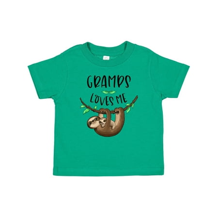 

Inktastic Gramps Loves Me Cute Sloth and Baby Gift Baby Boy or Baby Girl T-Shirt