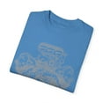 thumbnail image 3 of Retro Classic Car Shows Enthusiasts Graphic Gift Vintage Track Engine Illustration Men Women Unisex Garment-Dyed T-shirt, 3 of 4