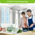 thumbnail image 2 of 100% Compostable Sandwich Zip Bag | ECO-Friendly Food Storage Bags | Freezer Bag | Plant-Based BPA-free | Seal well for Fruit,Food and Snack, 2 of 5