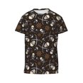thumbnail image 4 of Wukai Pirate Skulls Youth Unisex Short Sleeve T-Shirt for Boys, Girls, Teens, and Kids-X-Small, 4 of 7