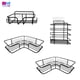 thumbnail image 3 of Juego de 4 Repisas Esquinero Organizador de Baño Diseño en L, 3 of 8