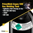 PrimeWeld 75 Argon 25 CO2 Bottle 125CF DOT 3AA USA CGA 580 Valve