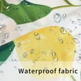 thumbnail image 3 of Lemon Shower Curtain Sets Green Leaves Plant Design Shower Curtain Modern Minimalistic Bathtubs Bathroom Decoration Curtain 72"×72" with 12 Hooks Waterproof Washable Bathroom Accessories, 3 of 5