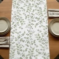 thumbnail image 5 of Table Runners 36 Inches Long Dress Scarves, Green Leaves Farmhouse Kitchen/Dining Table Runner, Short Coffee Tablerunners, Summer Botanical Elegant Farmhouse 13x36 Inch, 5 of 9
