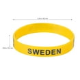 thumbnail image 2 of ELAYARD 6 Pcs Adult Wristbands made of Silicone for Country Supporters in Yellow for International Matches, 2 of 7