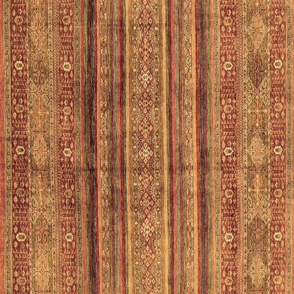 Ahgly Company Indoor Square Southwestern Brown Country Area Rugs, 4' Square