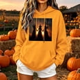thumbnail image 2 of Enjoytime Womens Hoodie Halloween Printed Drawstring Long Sleeve Pullover Sweatshirt Fall Vintage Casual Spooky Season Hoodies, 2 of 5