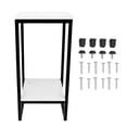 thumbnail image 2 of Flower Stand, 60cm Iron Frame Multifunctional Easy Assembly Flower Pot Shelf Practical Minimalist Design 2 Tiers Flower Stand for Balcony Garden Entryway, 2 of 7