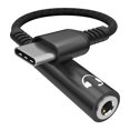thumbnail image 4 of Adaptateur de Téléphone Mobile Type-c vers 3,5 mm Réutilisable durable et Ferme Annulation Appel Vocal Écoute de Musique Diffusion en Direct Adaptateur Noir, 4 of 9