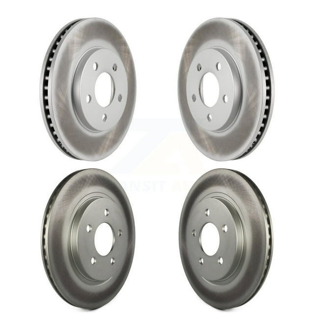 Genius Front Rear Coated Disc Brake Rotors Kit for Car 2005-2010 Ford Mustang Base KG-100780