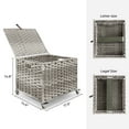 thumbnail image 6 of StorageWorks File Folder Organizer Box with Wheels, Printer Stand for Home Office, Gray, 6 of 9