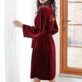 thumbnail image 3 of Nuevos pijamas de manga larga de terciopelo para boda, novia y damas de honor, camisón Sexy para mujer, vestidos de noche de terciopelo, batas Sincero Hogar, 3 of 6