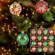 thumbnail image 5 of Puntoco Juego de 16 bolas navideñas de colores para decoración de Navidad, bolas de plástico de 6 cm para decoración de ventanas, árbol de Navidad, colgante pequeño, 5 of 6