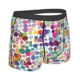 thumbnail image 4 of Uemuo Colorful Watercolor Dots Pattern Men's Boxer Briefs,Trunk Anti-Chafing,Comfortable, Durable, and Stylish Underwear-Large, 4 of 9