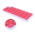 thumbnail image 3 of Unique Bargains 1 Pc 31 Grids Keyboard Style Pill Case Lightweight for Travel Red, 3 of 6