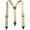 Khaki-2, variant on MELOTOUGH Y Back Suspenders Airport Friendly Suspenders,NO buzz with Plastic Clip 1.5 Inch Fully Elastic Braces
