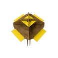thumbnail image 6 of Bradley Wood 4 Pc. Round Sectional Cubicle Desk Set in Rustic Brown & Yellow, 6 of 8
