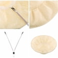 thumbnail image 6 of PIKADINGNIS Women Sun Hat Lace Summer Beach Cap Fashion Pearl Foldable Visor Floppy Hats Wide Brim with Bowknot Bucket Cap, 6 of 6