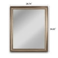 thumbnail image 7 of RADIANCE Goods Textured Brass Rectangular Framed Wall Mirror 33" Height, 7 of 7