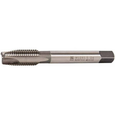 

OSG M12x1.50 Metric Fine D6 3 Flute Bright Finish HSS Spiral Point Tap Plug Chamfer Right Hand Thread 3-3/8 OAL 1-21/32 Thread Length 0.367 Shank Diam Series 142