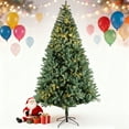 thumbnail image 3 of 9FT Classic Pencil Christmas Tree is an 60-inch classic pencil-shaped Christmas tree suitable for both Halloween and Christmas. It features dense branches for realistic Christmas decorations, 3 of 10