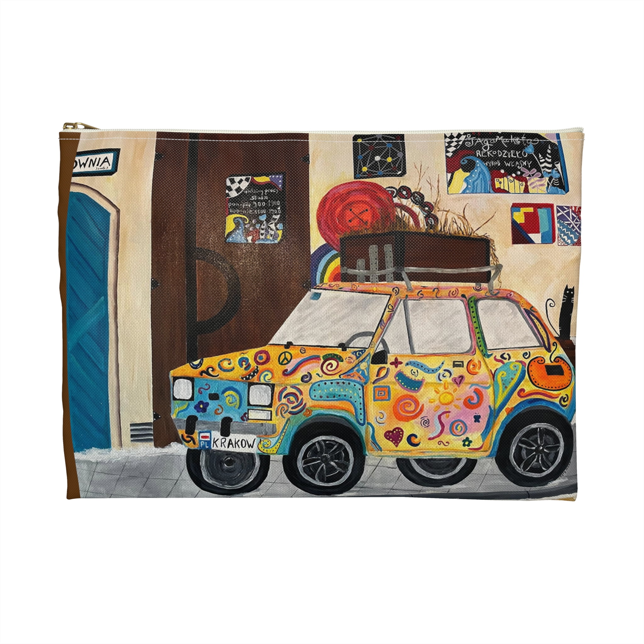 Krakow Travel Pouch  - Durable and Versatile Cosmetic Bag or Pencil Case