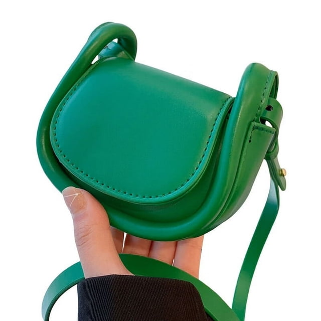 Mini Bag Messenger Bag Fashion Portable Compact Buckle Closure Fine Texture Storage Lightweight Mini Crossbody Phone Bag Clothing Accessory