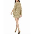 thumbnail image 2 of alice + olivia womens  Eleonora Embellished Slit Sleeve Mini Dress, 2, 2 of 4