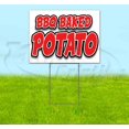 thumbnail image 1 of BBQ Baked Potato (18" x 24") Yard Sign, Includes Metal Step Stake, 1 of 6