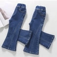 thumbnail image 6 of Shadoumai Stylish Girls Denim Bottom Pants for Everyday Comfort and Fit Autumn Casual Long Bottoms for Little Girls, 6 of 8