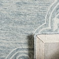 thumbnail image 6 of SAFAVIEH Micro-Loop Mira Geometric Wool Area Rug, Blue/Ivory, 5' x 8', 6 of 7