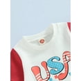 thumbnail image 5 of Bagilaanoe Baby Boy 4th of July Outfits 0-3T Infant Independence Day Clothes 2PCS Toddler Summer Short Sleeve USA Letter Print T-Shirts Tops Shorts Set, 5 of 9