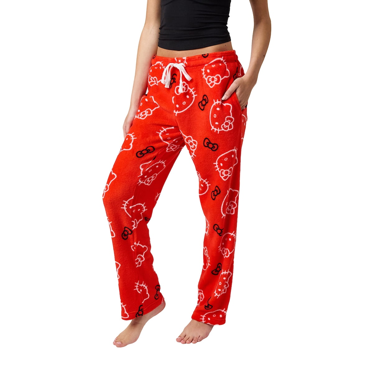Hello Kitty Red Plush Women's Pajama Pant-XL