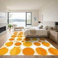 thumbnail image 3 of ODIKA 6'x9' Machine Washable Non-Slip Area Rug, Geometric Orange High Traffic Rug with Pad, Orange, 1051360, 3 of 8
