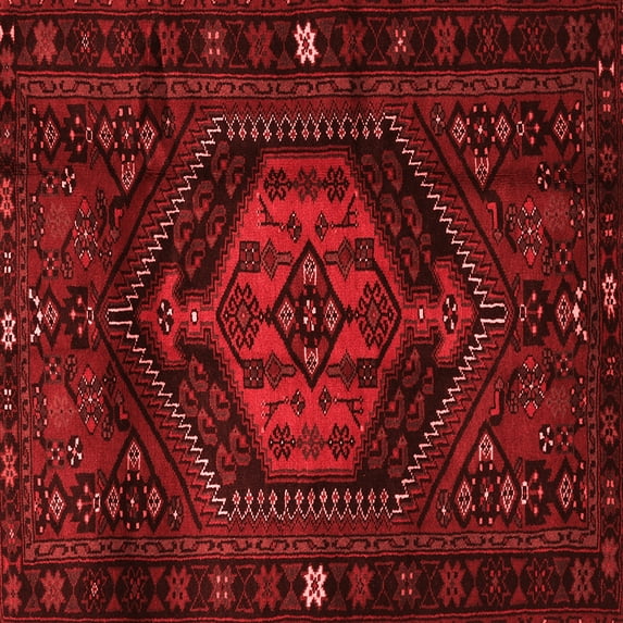 Ahgly Company Indoor Square Persian Red Traditional Area Rugs, 7' Square