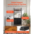thumbnail image 2 of VEVOR 4 Tiers Laundry Sorter, Tall Laundry Hamper with Shelves and Hooks, 2 Section Freestanding Basket Organizer Storage with 600D Oxford Cloth Bags and Ladder Shelves for Dirty Clothes, Bathroom, 2 of 8
