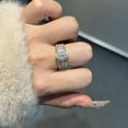thumbnail image 4 of Sparkling 1.5 Carat Oval Cut Moissanite Wedding Bands for Women S925 Sterling Silver Lab Created Diamond Ring Anniversary Promise Fashion Luxury Suitable for Daily Wear Engagement Birthday, 4 of 7