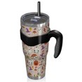 thumbnail image 2 of 40oz Tumbler,Fun Halloween Pattern Insulated Tumblers with Removable Handle,Stainless Steel Double Vacuum Coffee Tumbler Cup with Straw for Home,Office,Travel,Party, 2 of 5