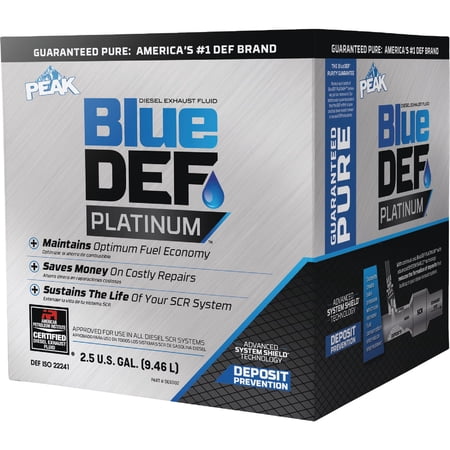 BlueDEF Peak Platinum Diesel Exhaust Fluid, 2.5 Gallon DEG002