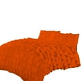 thumbnail image 1 of BedDecor 600 TC 3Pcs Ruffel Pattern (Orange,Oversized King) 100% Egyptian Cotton Base Duvet Set, 1 of 7