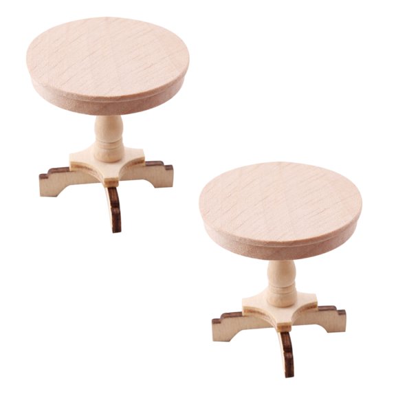 Sturdy Round Side Table for Displays, Great for Childrens Pretend Play Scenes