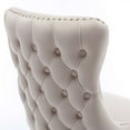 thumbnail image 3 of Button Tufted Upholstered Dining Chairs with Nailhead, Dining Room Chairs Tufted Cushion Back Elegant, Accent Chairs with Solid Wood Legs for Living Room/Kitchen (Set of 2), 3 of 9