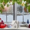 thumbnail image 4 of Fiudx Decoración del hogar Decoración colgante de cabaña de troncos navideña, copo de nieve navideño, decoración de casa de nieve hueca, decoración del día de Navidad, 4 of 6
